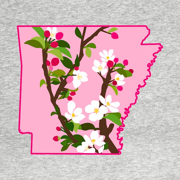 Arkansas State Flower Apple Blossom by avadoodle